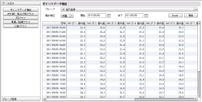 INFORINNO EMS ポイントデータ抽出画面